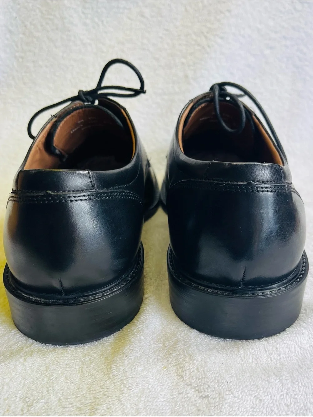 Johnston & Murphy Burke Plain Toe Black Leather Men’s Dress Formal Shoes Sz. 11